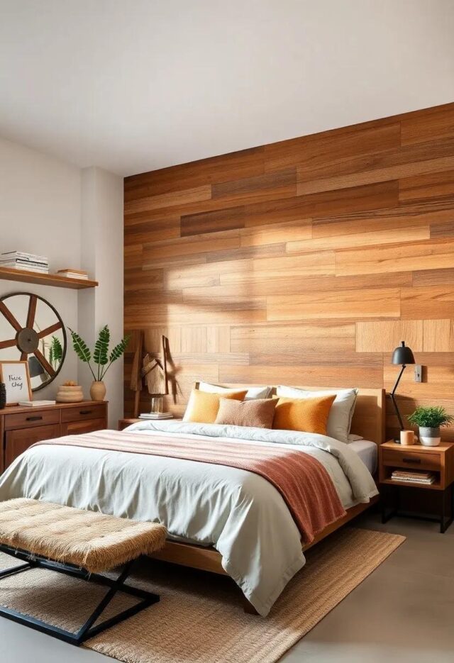 25 Stunning Farmhouse Bedroom Ideas Featuring Reclaimed Wood Décor