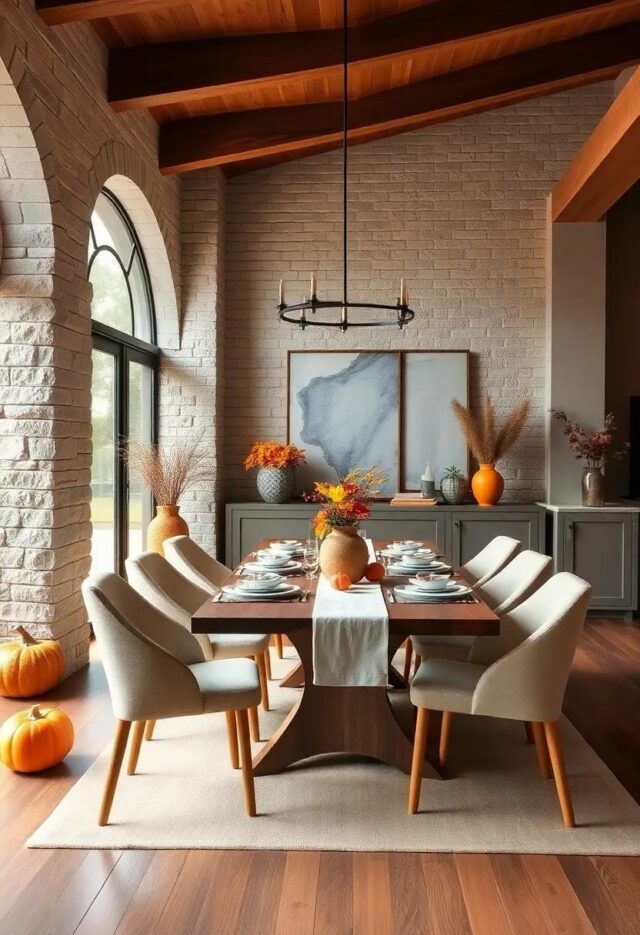 Embrace Autumn: Cozy Fall-Themed Dining Room Inspiration for Seasonal Gatherings