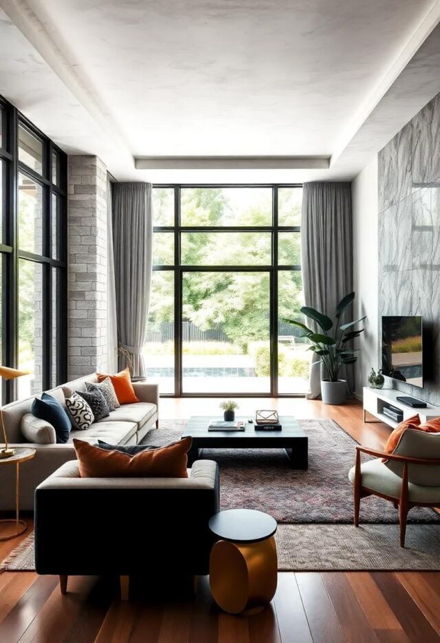 25 Inspiring Ideas for a Bold Black and White Living Room Color Scheme