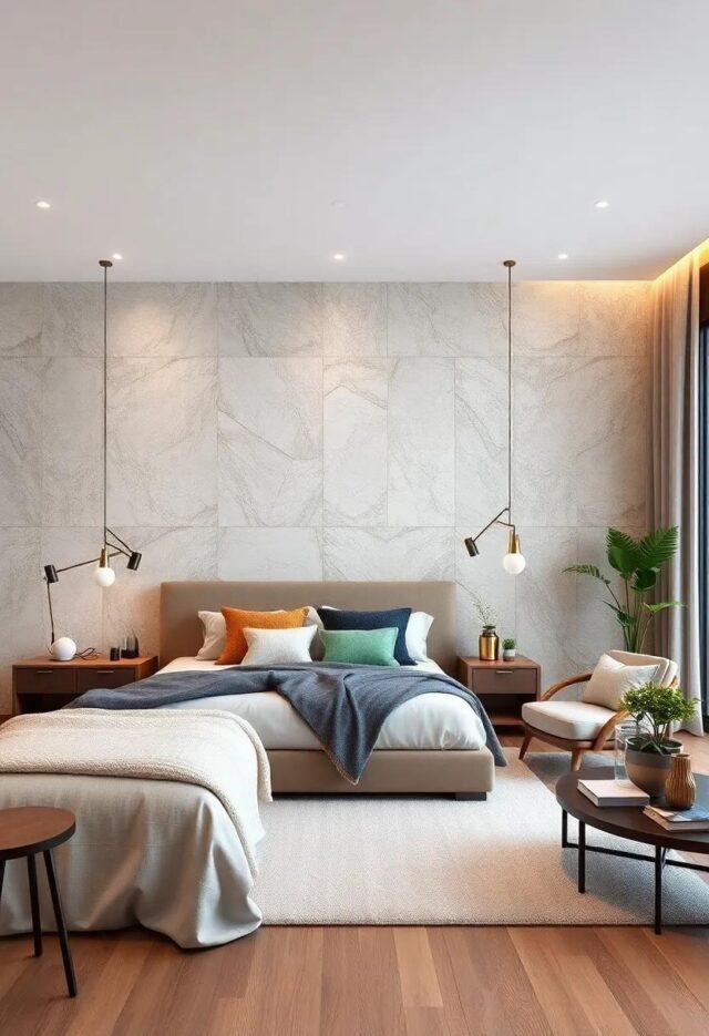Transform Your Bedroom: Exploring Inspiring Metallic Accents for Accent Walls