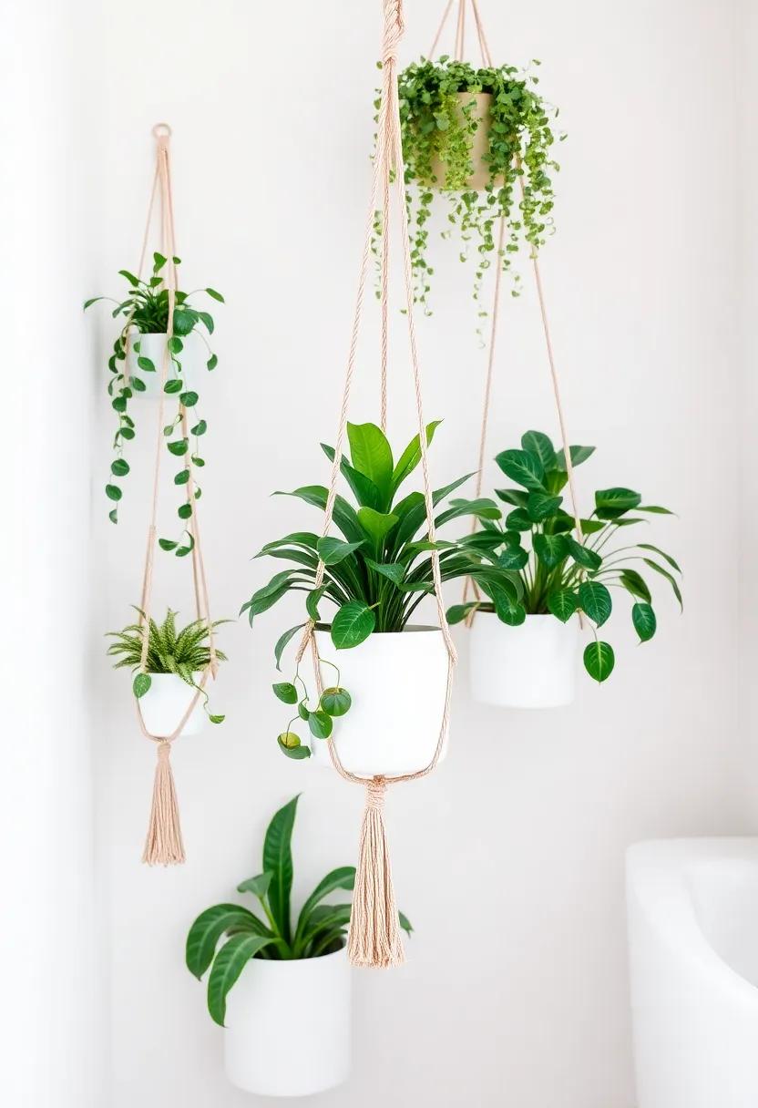Hanging Planters: ​Utilize vertical‌ space by installing ‍macramé or ‌ceramic hanging⁤ planters for a bohemian ‌touch