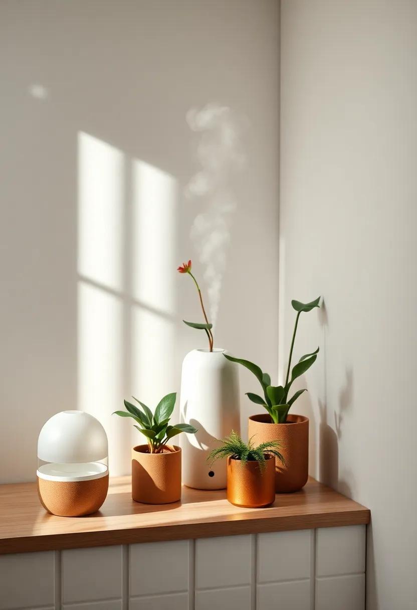 Magical Mists:⁣ Invest in a small humidifier that doubles ​as an essential oil diffuser‌ to keep your plants happy and your space tranquil