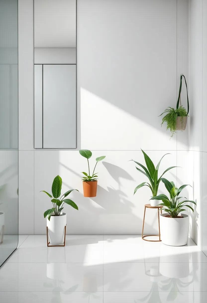 reflective Surfaces:‌ place plants​ on mirrored surfaces to enhance light and make your bathroom feel more spacious