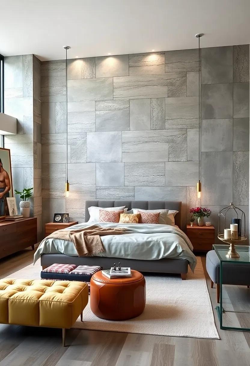 DIY Metallic Stencils: Unleashing Your Creativity On Your⁣ Bedroom Accent⁤ Wall