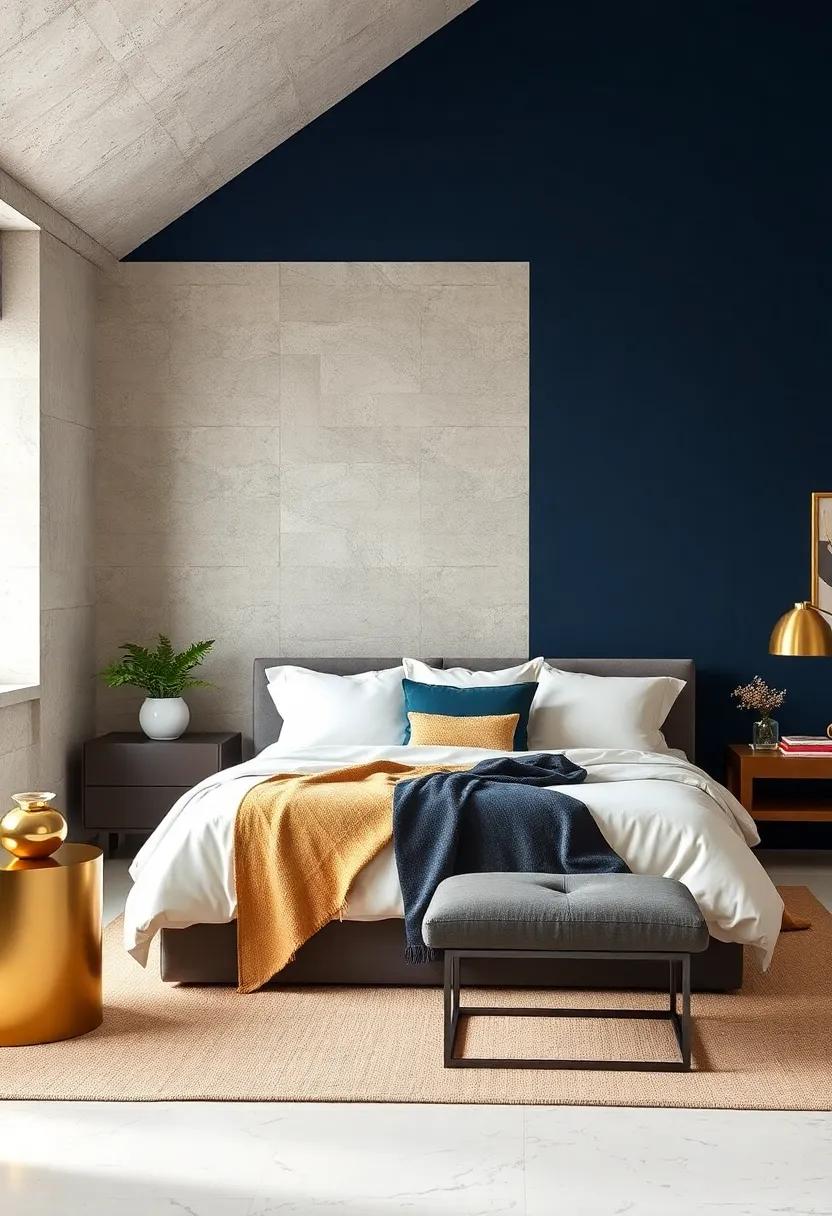 Deep Navy and Gold: A classic pairing⁣ that evokes elegance, this‍ combination creates ‌a serene atmosphere while the gold accents bring warmth and luxury