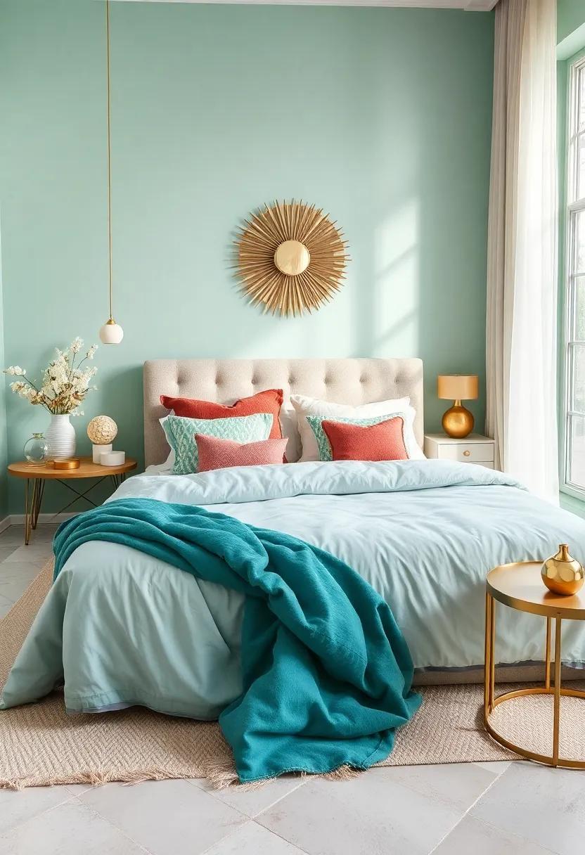Light Mint and Bright‌ Brass: Light mint walls⁤ evoke tranquility while bright brass accents add ​a splash of brilliance,resulting in a fresh and stylish​ oasis