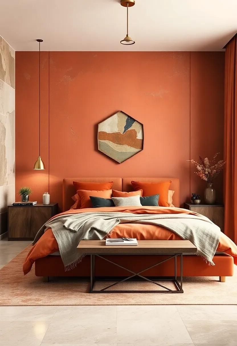 Terracotta and Bronze: Warm and inviting, this earthy combination is perfect for​ creating a cozy atmosphere, while ⁣bronze adds a hint ​of glamour