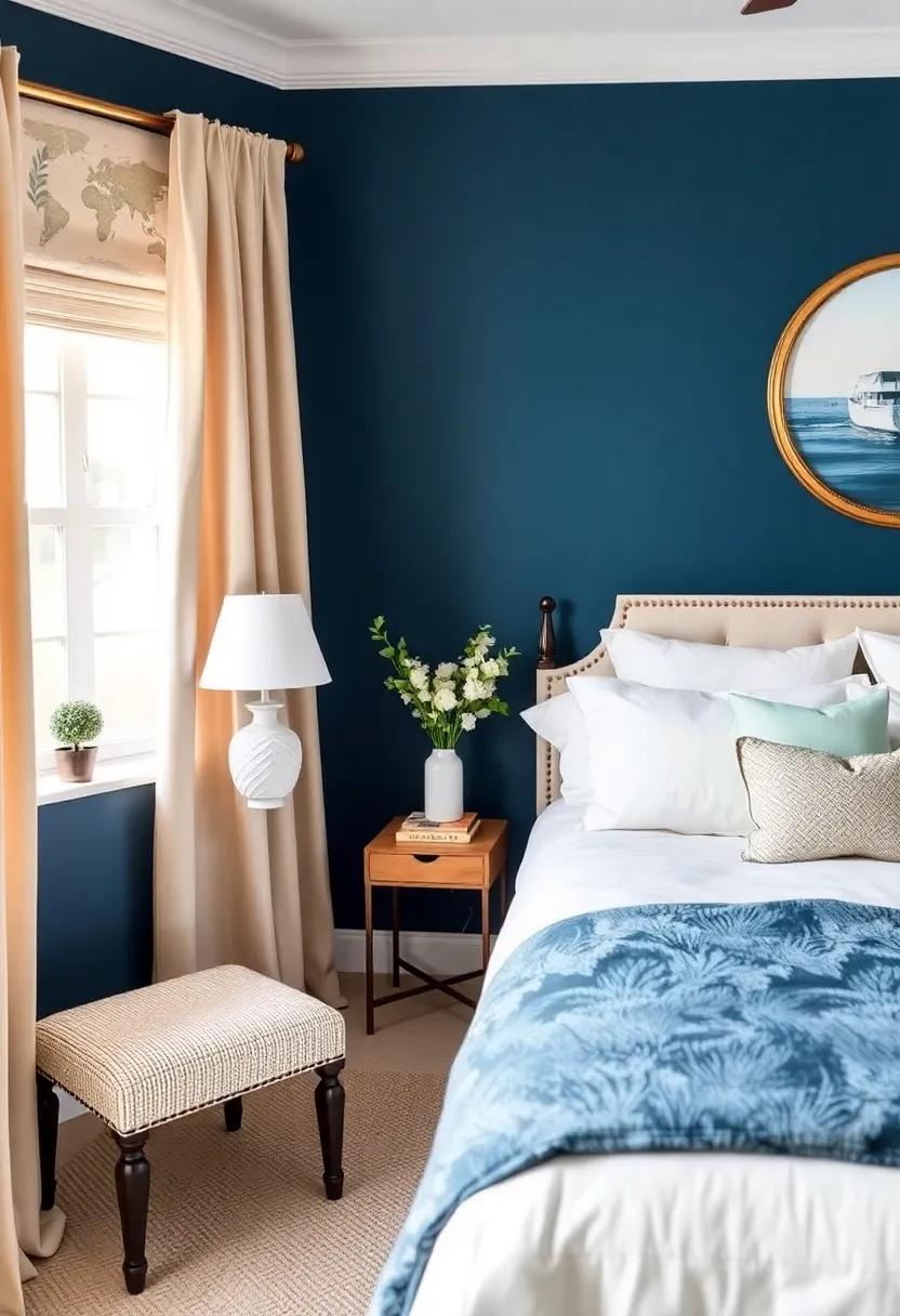 Coastal Vibes:⁢ Bringing ‌the Beach Home with⁢ Deep Blue Color Schemes