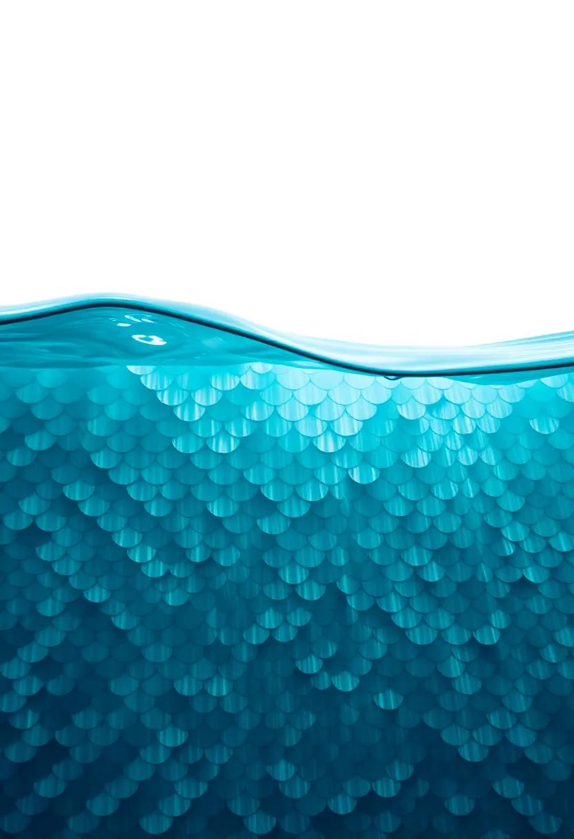 Dive ‌into the depths of the ocean with an enchanting ​fish-scale pattern that brings‌ a sense ‌of tranquility