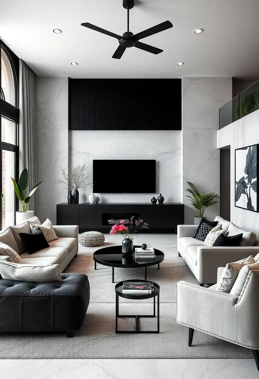 Mixed Media: introduce materials like glass ‍and metal alongside your black and white palette to create a ⁢modern aesthetic