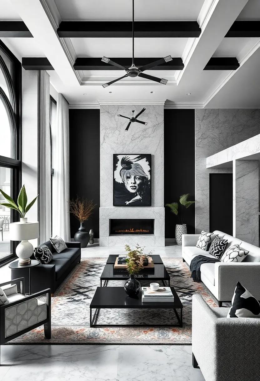 Seasonal⁤ Accents: Update⁤ accessories seasonally with black and white patterns or textures, keeping your ⁣living room feeling fresh ‍and current⁢ without⁣ straying from the color palette