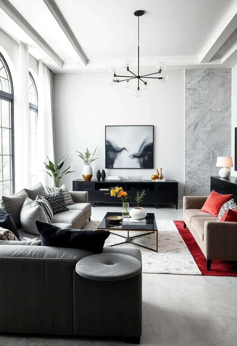 Reflective Surfaces: Use mirrors or ‌glossy finishes⁣ to bounce light around the room and ‍add depth​ to the monochromatic design