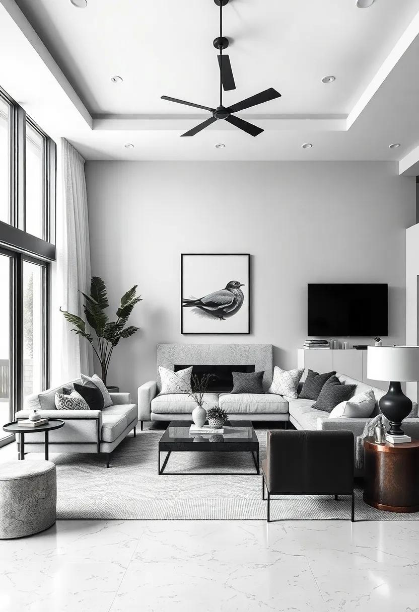layered Textures: Mix various materials such as leather, cotton,​ and wool to add depth and⁣ coziness to a monochromatic room