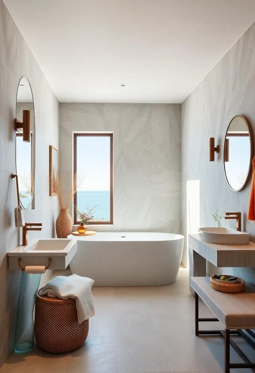 Bathtub ​nooks:⁢ Create a cozy⁢ nook for a standalone ⁢tub ‌beside a window or fireplace, offering the ultimate spot⁣ for​ relaxation with ⁤a view