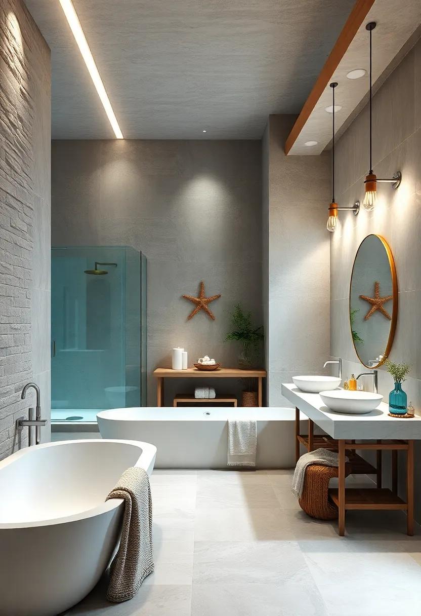 Ocean-Inspired Lighting: Opt for light fixtures that resemble⁤ sea ​creatures or use soft blues in your⁢ lighting to⁢ bring ⁣the ocean indoors