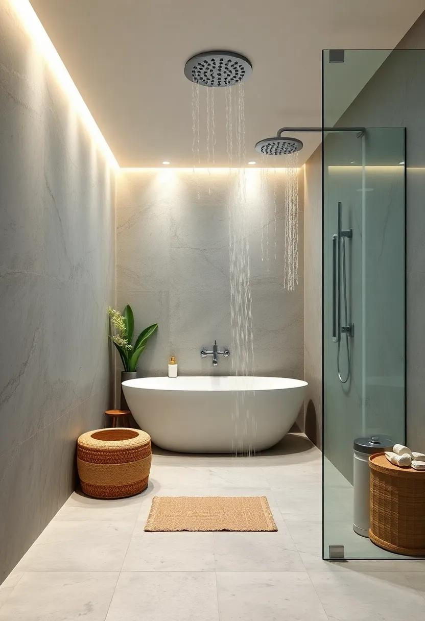 Rainfall Shower: install ​a rainfall​ showerhead for ⁢a​ refreshing experience that ⁣mimics a tropical shower⁤ after ⁣a day by the ‌ocean
