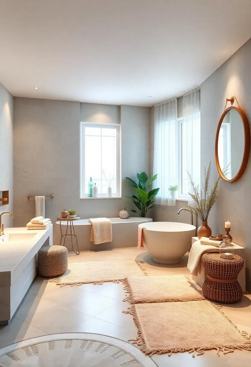 Soft Textiles:‍ Choose plush towels and ‍soft bath mats in sandy hues or ⁤pastel shades to evoke the ‍feeling of lounging on the beach