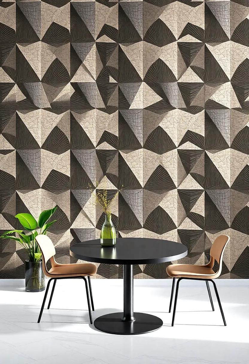 Bold Patterns: Transform your dining ⁣area with geometric wall⁣ panels that‌ add ⁢a splash of creativity and artistry‌ to your décor