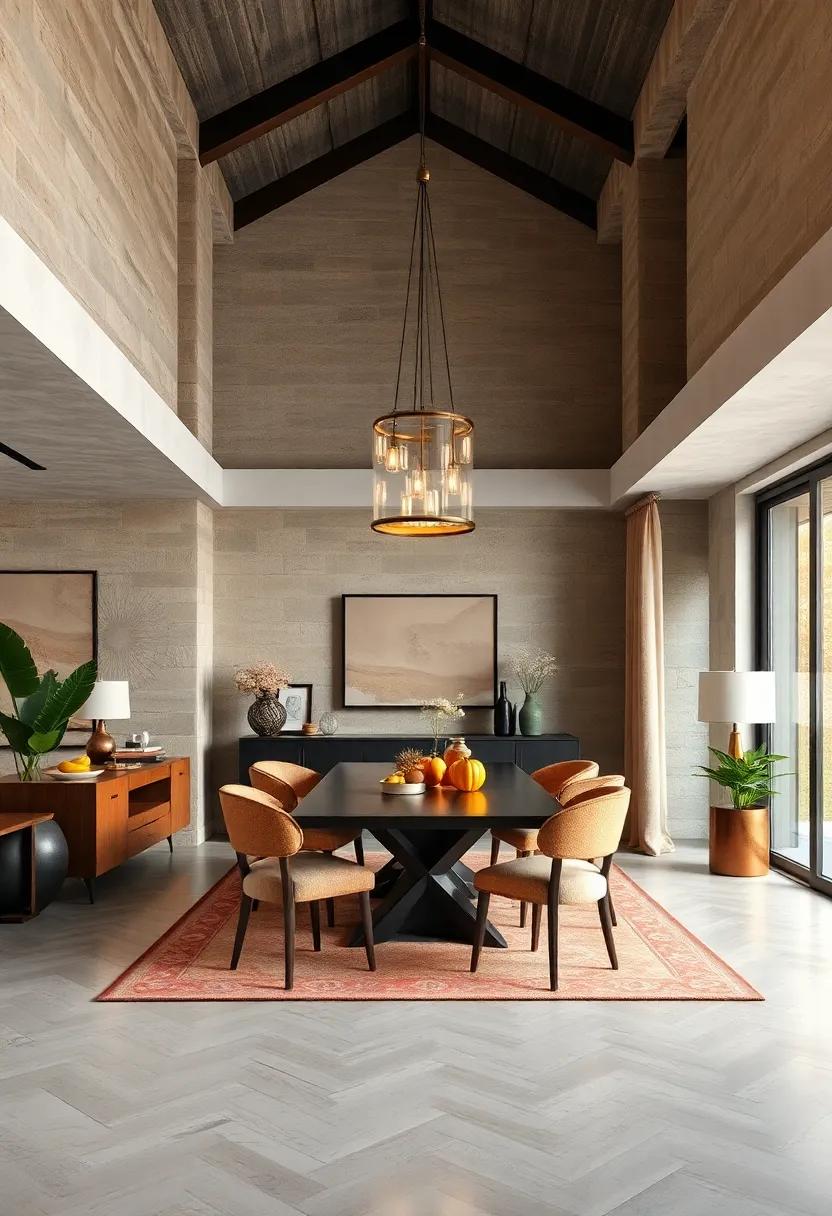 Statement Lighting:‍ Choose an oversized chandelier or⁢ an ‍artistic pendant ⁤light as a focal point that ⁤sets the⁢ mood for your dining space
