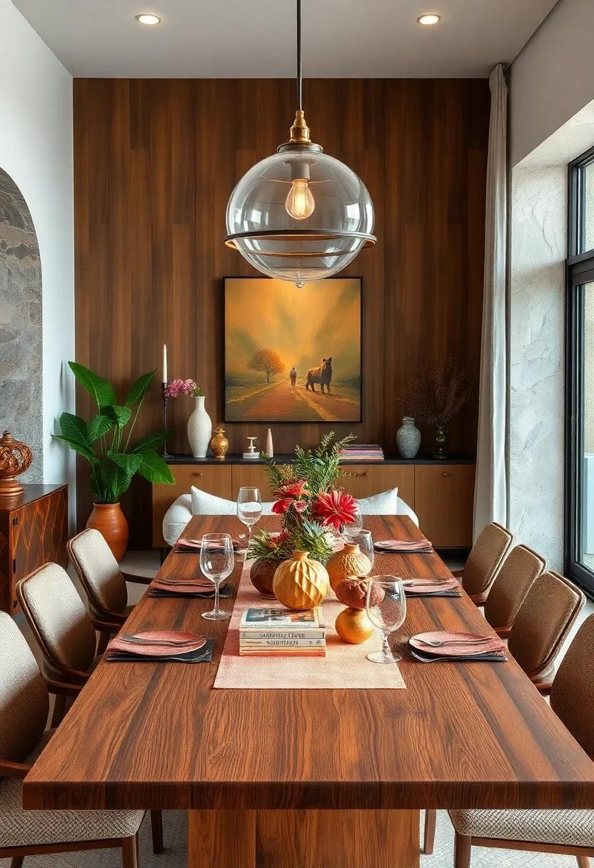 Unique Centerpieces: Use unconventional items like‍ vintage ‍books or sculptural objects ⁤to‌ create a one-of-a-kind dining table centerpiece