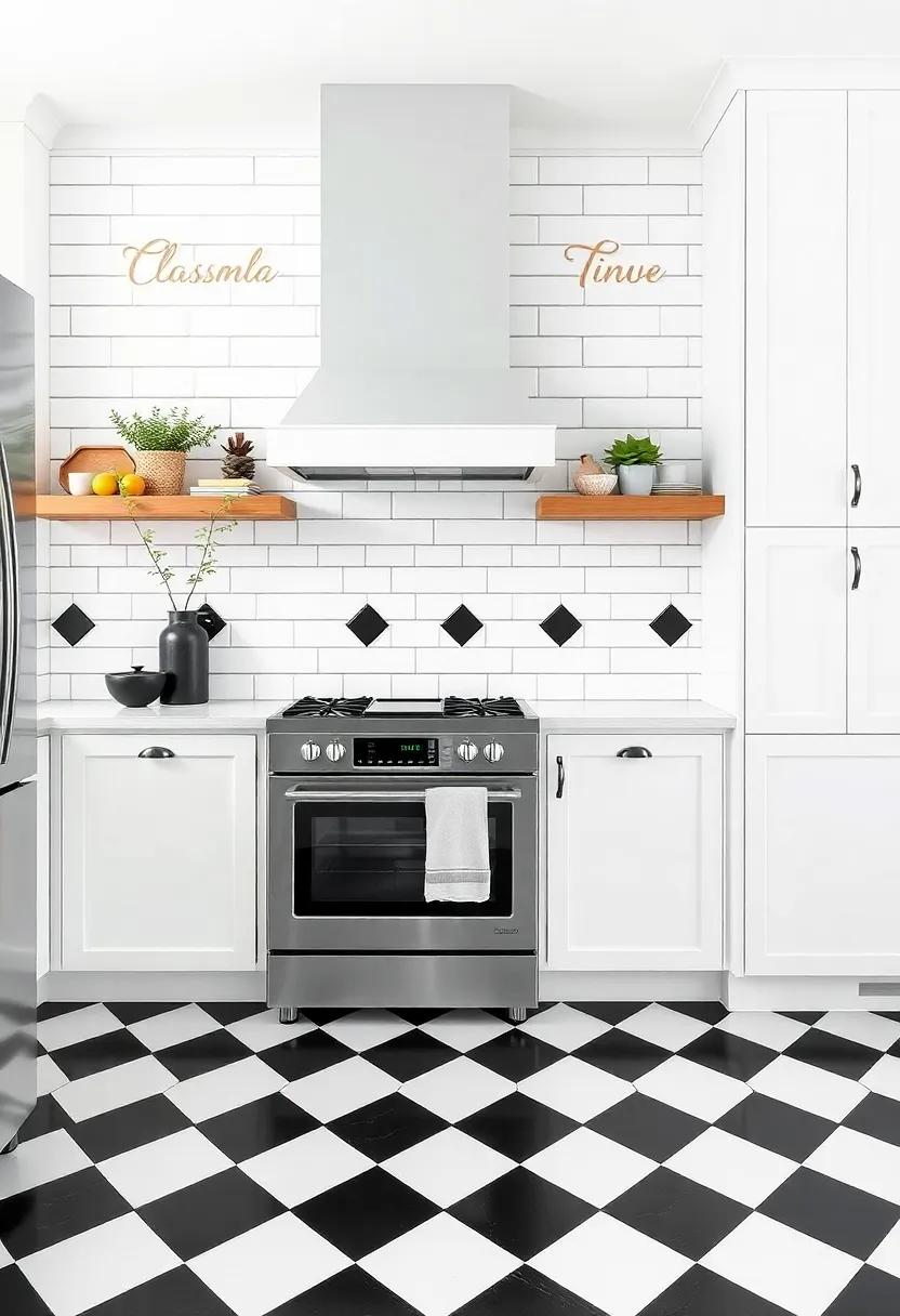 Classic Black and White Tile: Elevate your farmhouse vibe by ‌incorporating classic black and white ‌tiles, providing a timeless contrast