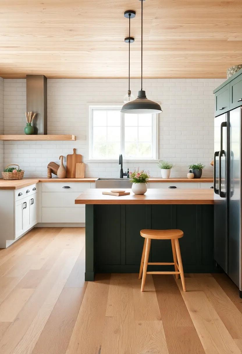 Rustic Plywood: Go unconventional with exposed, rustic‍ plywood flooring, adding a unique,⁤ industrial edge‌ to your ⁣farmhouse