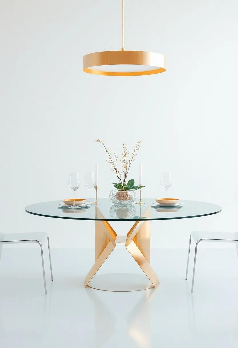 elevate Elegance with ⁢Transparent Surfaces: Chic Glass Dining Table Arrangements