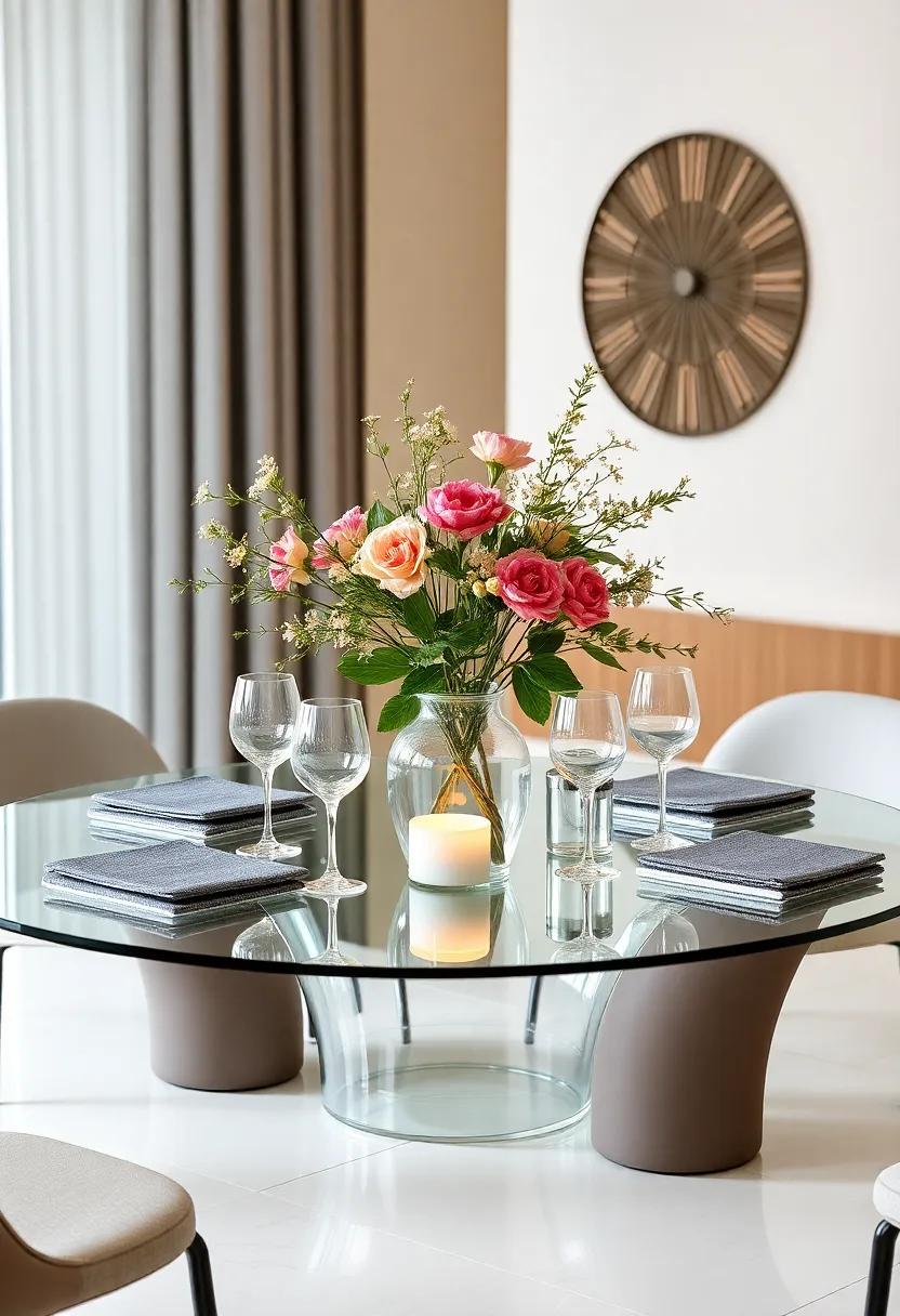 Charming Centerpieces:‌ Captivating Designs to Enhance Your Glass Dining Table