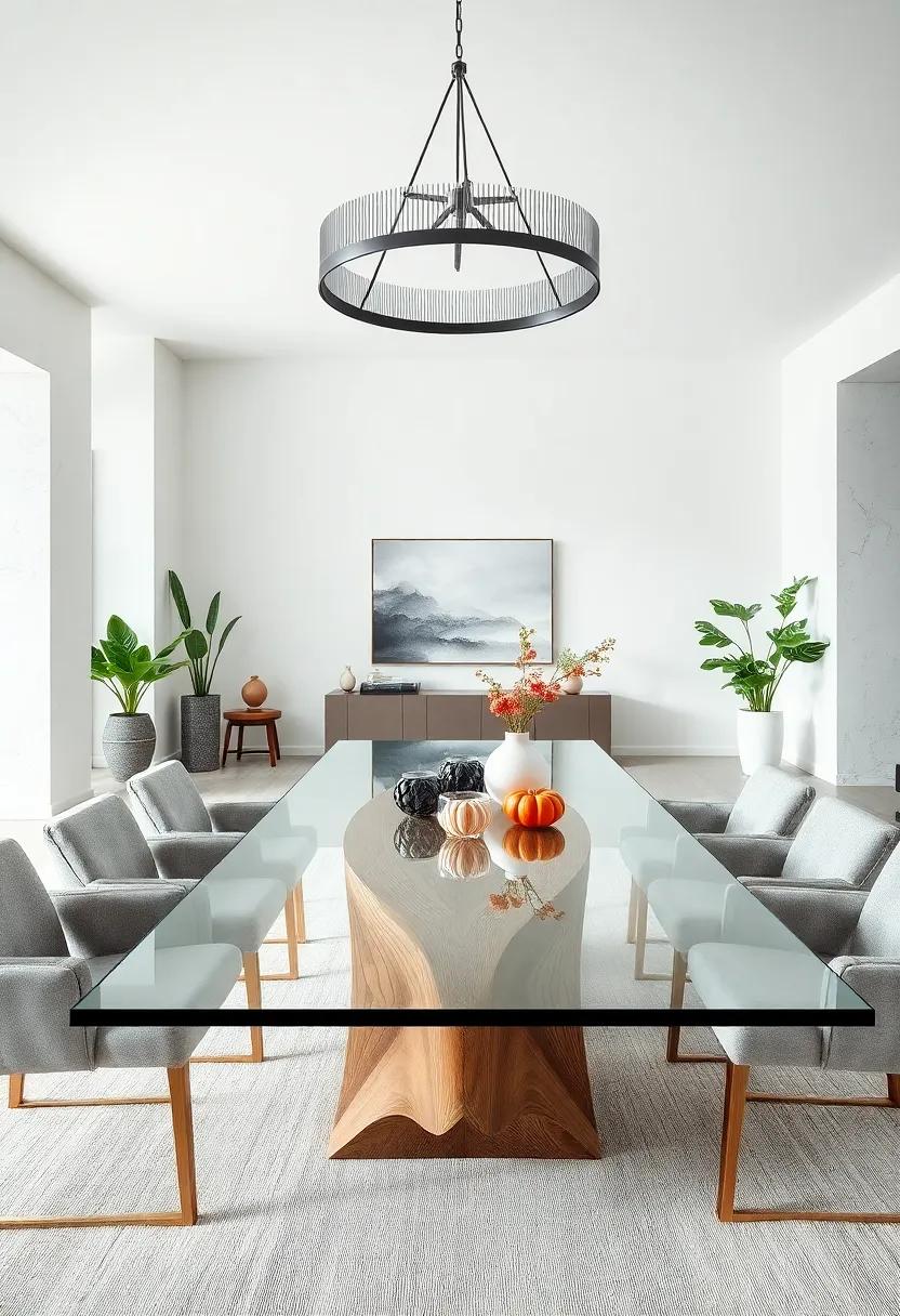 Contrasting Elements: Combining Glass with Wood⁤ for A ‌Bold Statement