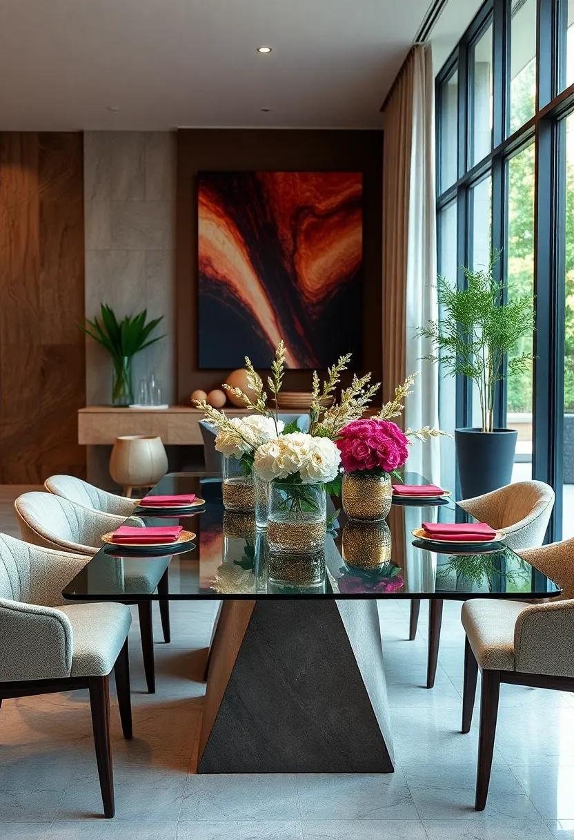 Elegant Centerpieces That⁤ Compliment Glass Dining Tables for Stunning Visual Appeal