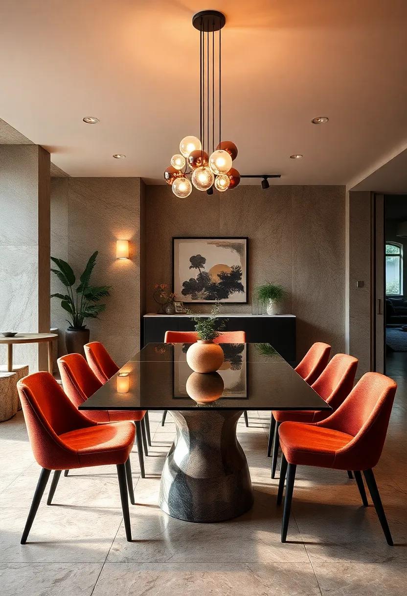 Mood Lighting Ideas That Accentuate Glass Dining Tables Elegantly