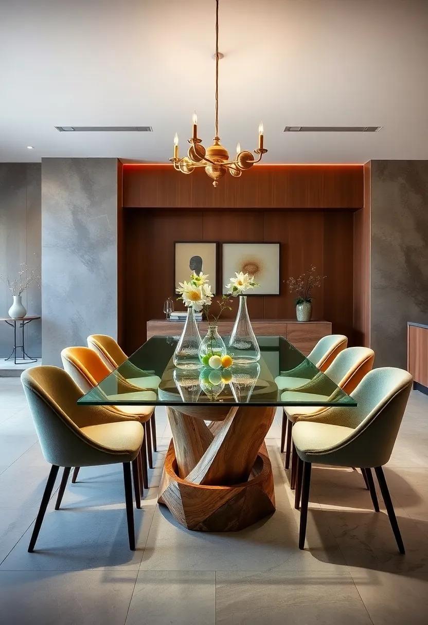 Playful Color Palettes to Refresh Your⁣ Dining Space with Glass⁢ Elements