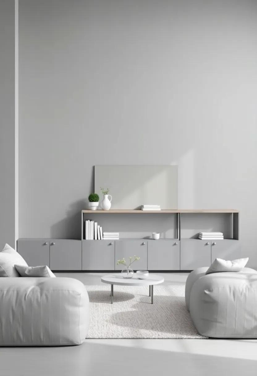 Mirrors as Shelf Backdrops: position mirrors behind your shelving to create an illusion of ‌depth and⁢ light in a gray living ‌room