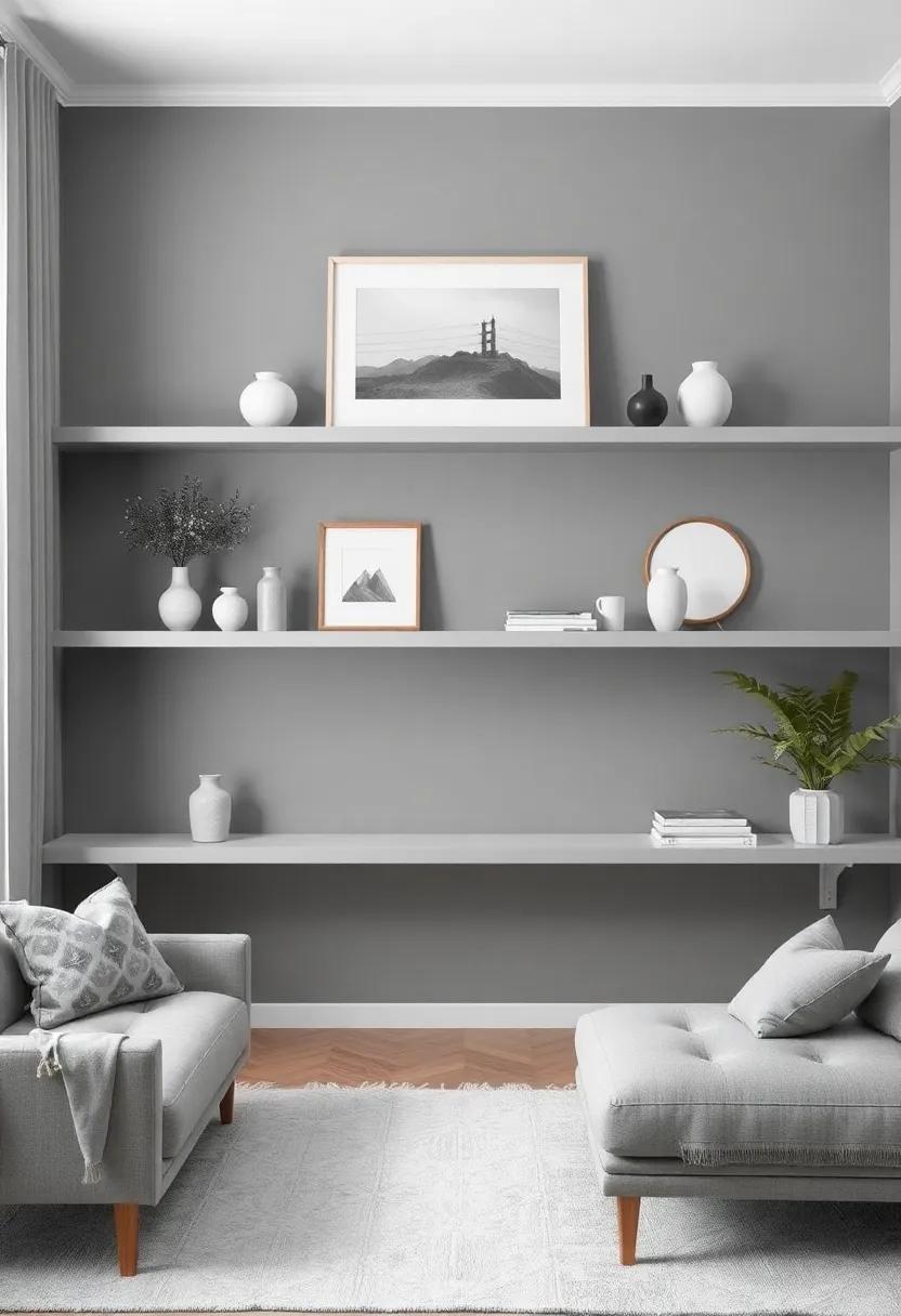 Open-Concept Storage: Use shelving that maintains sight lines and ⁢creates a seamless flow between ⁢different sections of your living room