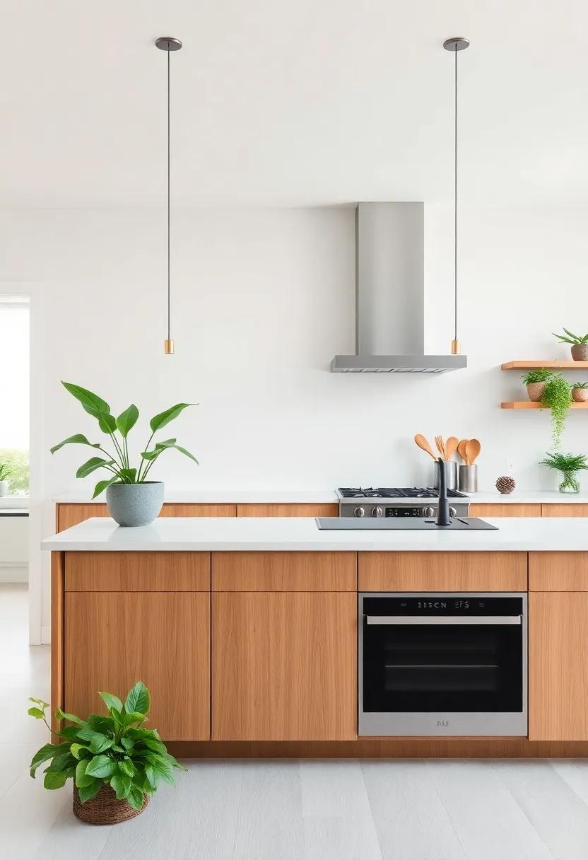Integrating Greenery: ⁣Adding Life and Color to‍ Your Kitchen Island