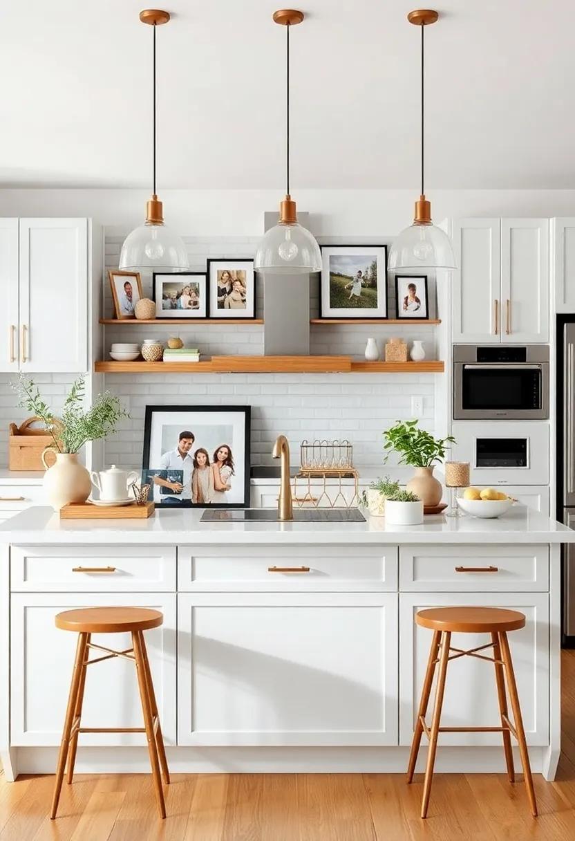 family Photos‍ Display: ​Frame cherished family ⁤memories and ⁣display them on your kitchen ⁤island, creating ‌a warm and personal touch