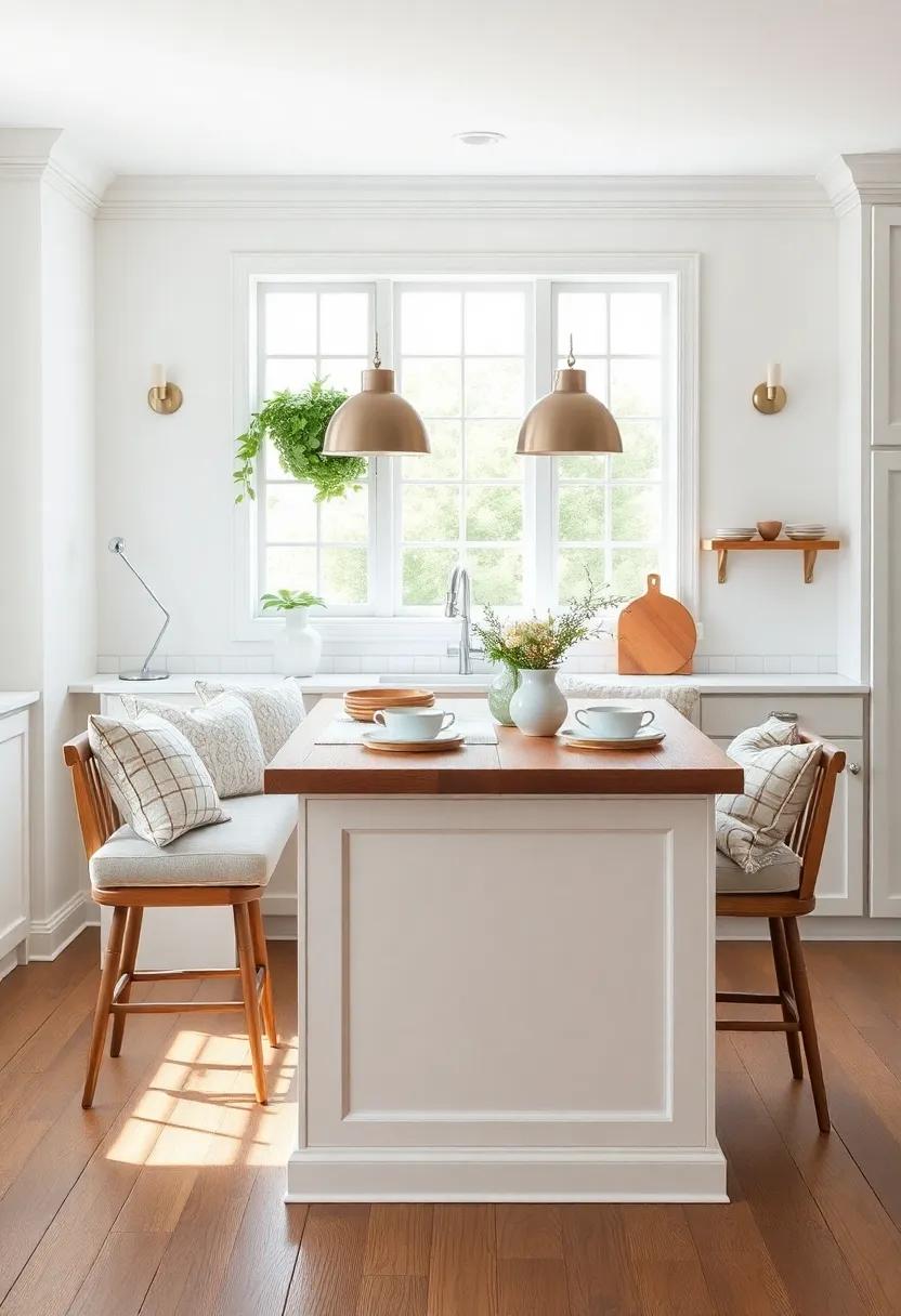 Picture-Perfect‌ Dining: Set up‍ a picturesque‌ breakfast⁤ nook on‌ your island,⁤ complete with cozy⁤ cushions ⁤and lovely ⁣tableware for leisurely meals