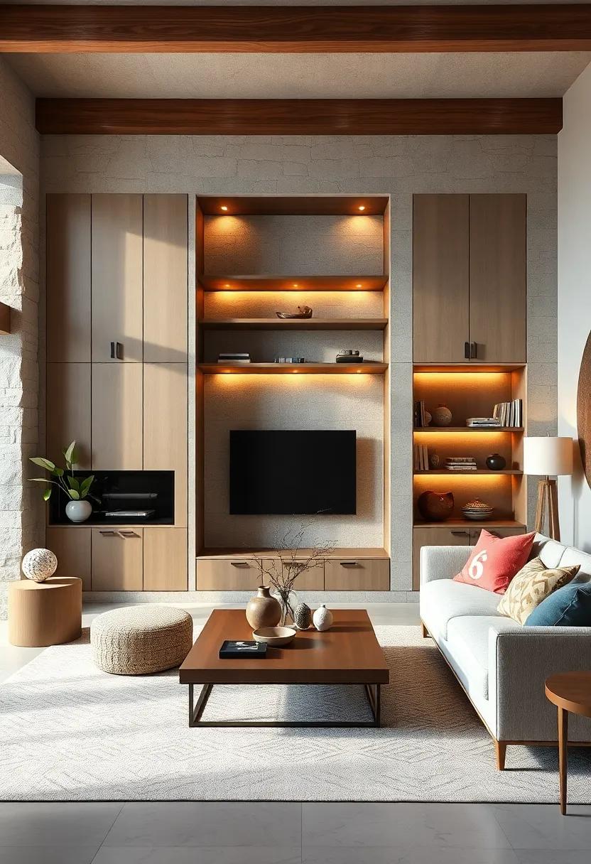 Open-Air aesthetic: Explore the allure of​ open-built shelves that display curated collections, adding⁢ character and inviting discussions⁤ among guests