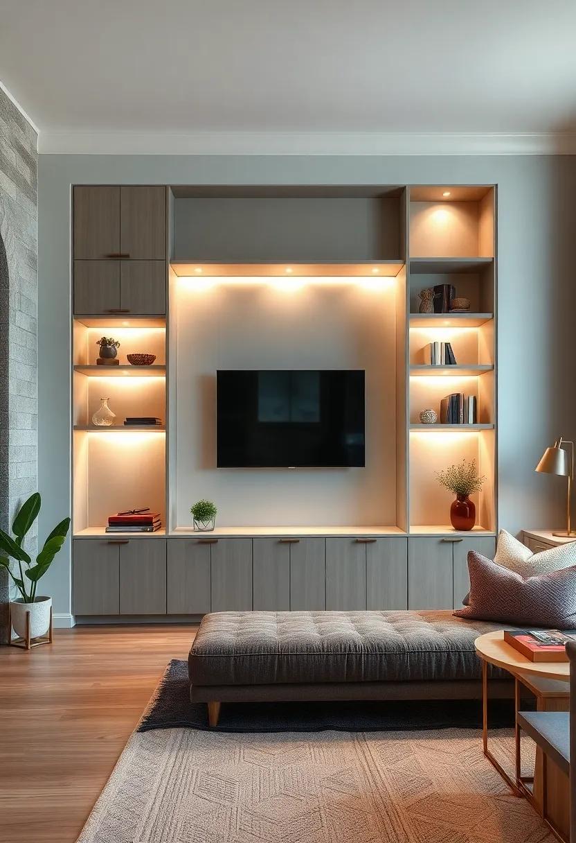 Statement Lighting:⁢ Elevate your shelves with integrated lighting solutions that ‌highlight your decor and create a ⁢warm ambiance in the evenings