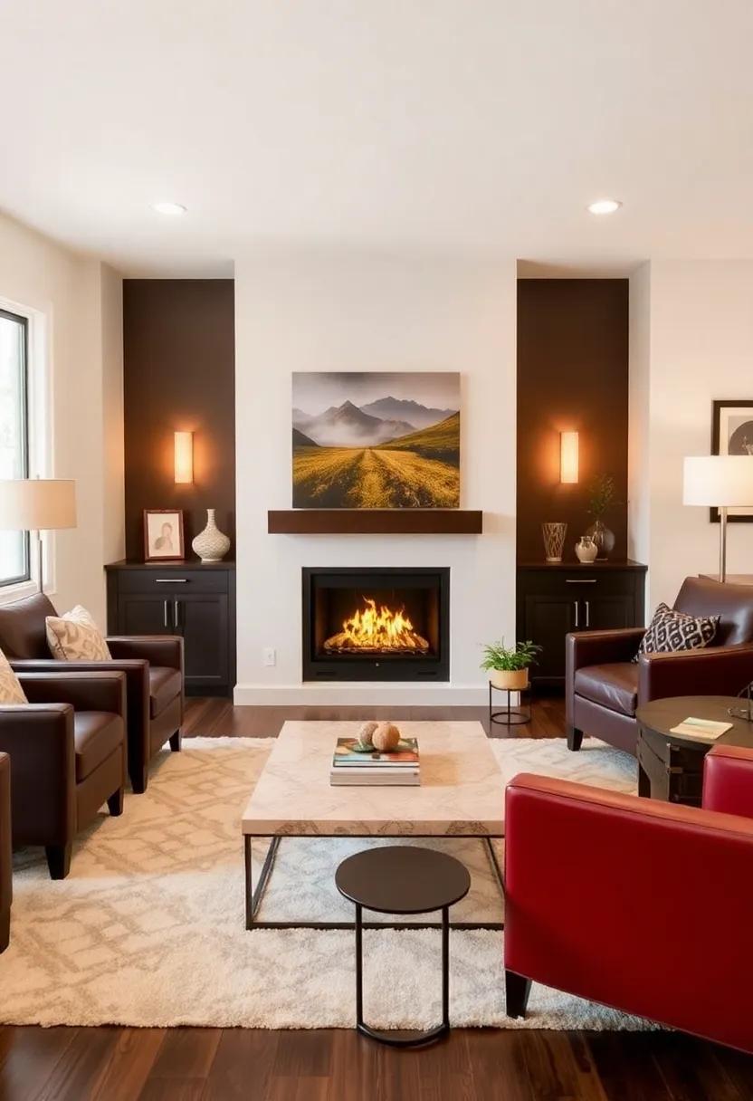 Surrounding Furniture Arrangements to Highlight ⁤Your Fireplace