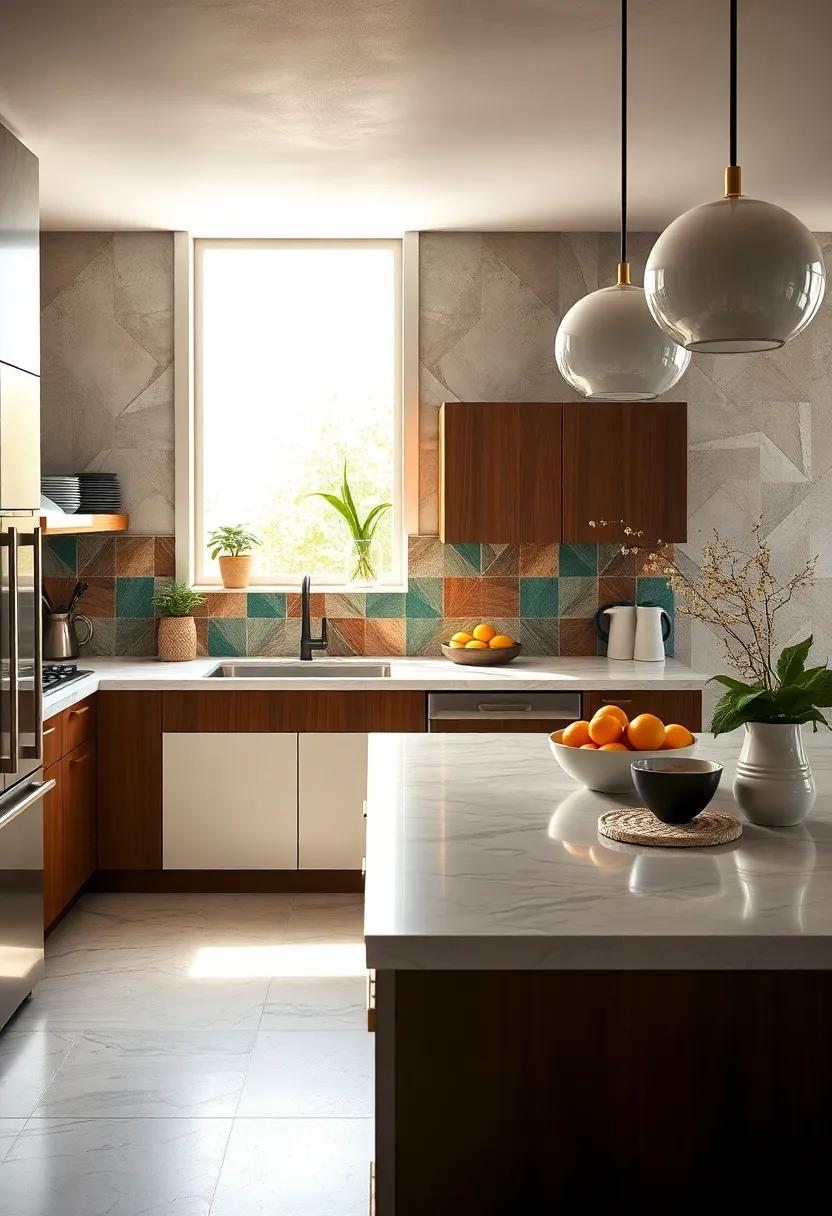Artistic Backsplashes: Use artistic tiles or⁤ unique materials for your backsplash to create a stunning⁢ visual statement that draws the ‌eye