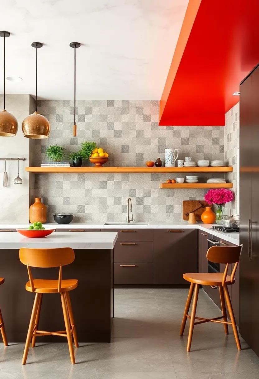 Geometric Patterns: Integrate ‍geometric tile⁣ designs​ or wallpapers to add visual⁣ interest and ‍celebrate the era’s⁢ love ​for bold shapes