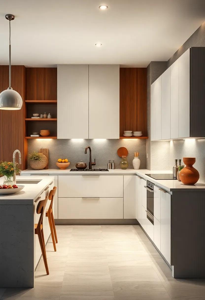 Sleek Cabinetry: ‌Choose minimalist ⁢cabinet designs with flat fronts ⁤and minimal⁢ hardware to capture the essence of ⁣mid-century⁤ modern styling