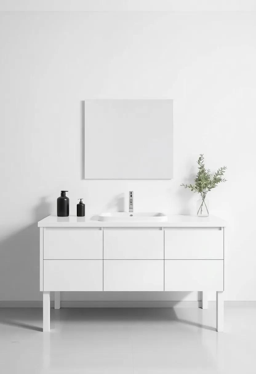 Going Monochrome: The Allure Of ⁢Single-Hue Vanity Designs