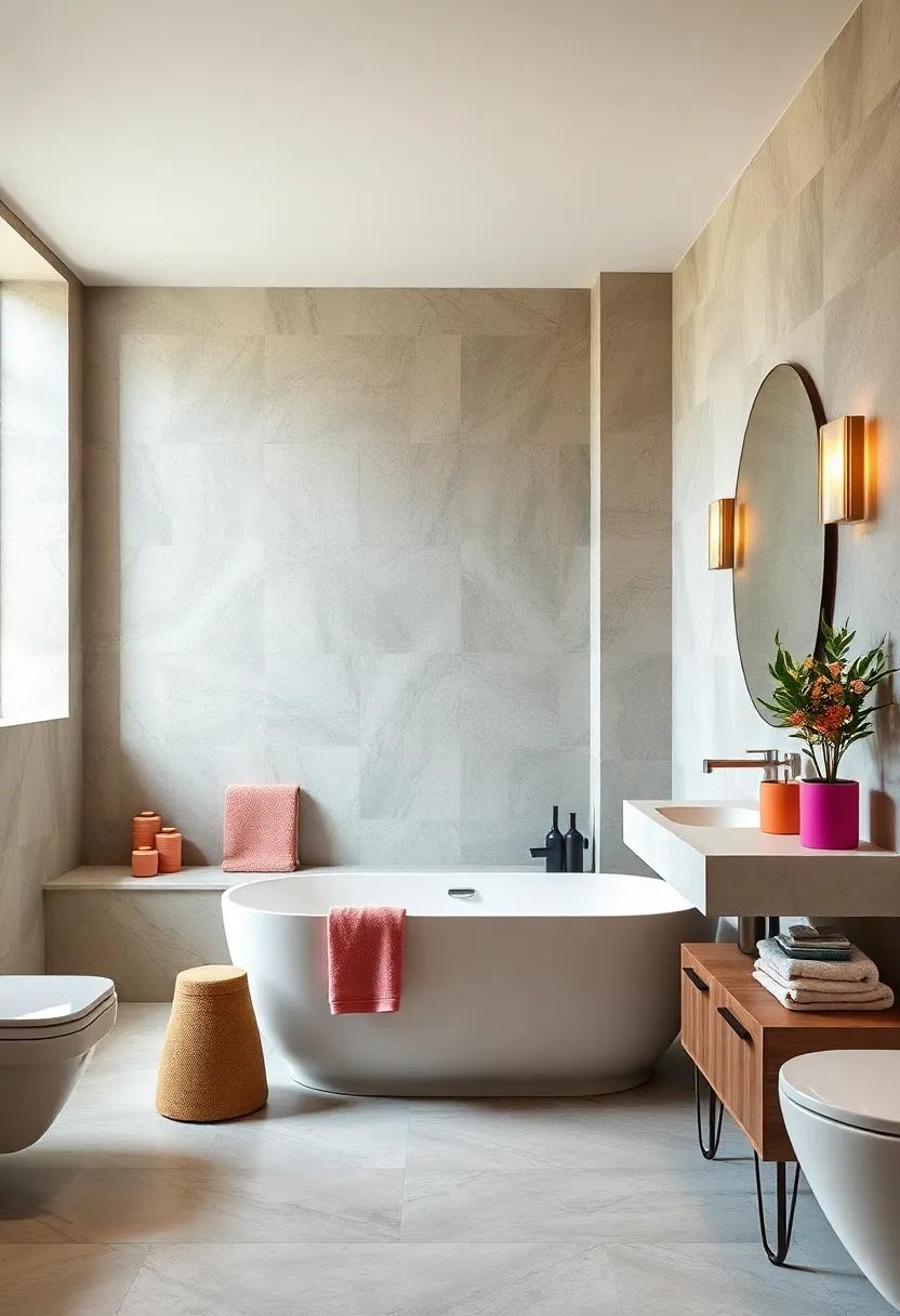 Colorful Accents: Infusing Modern Vibrancy into⁢ Classic bathroom‌ Settings