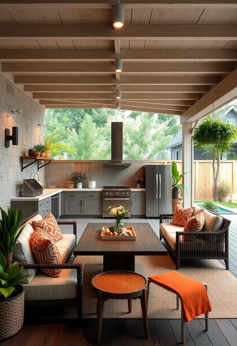 Incorporating Plants and Greenery‍ to Enliven Your ⁣Outdoor Kitchen Vibe