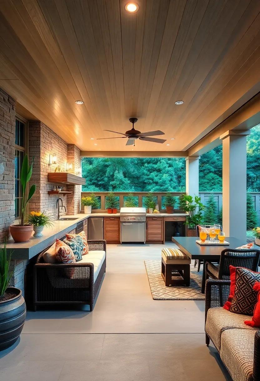 Integrating‌ a Dining ‌Area ⁤for Unforgettable Outdoor Gatherings