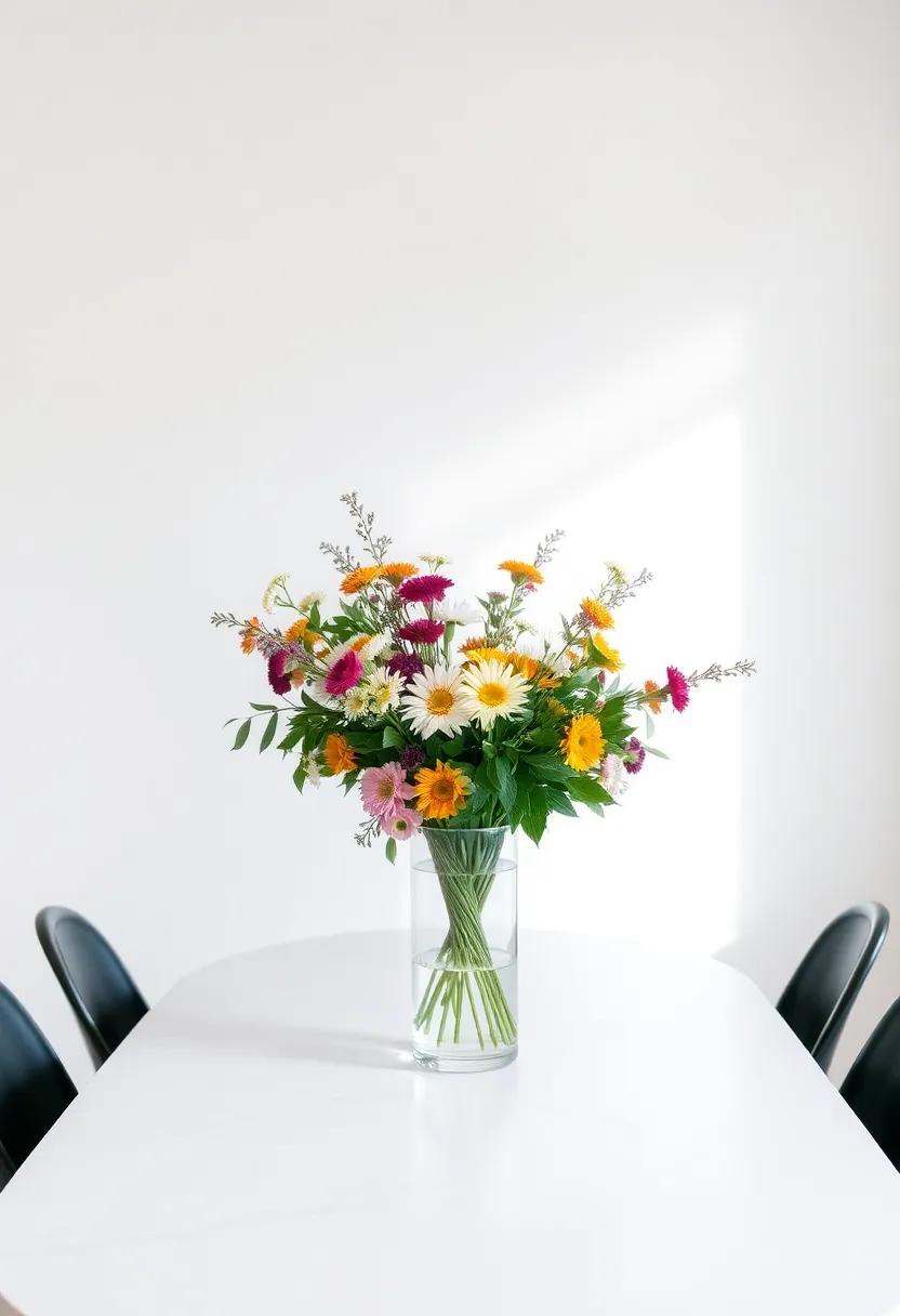 Arrange seasonal blooms in a low, wide vase to⁤ ensure guests can see ‌each other ⁣across the table
