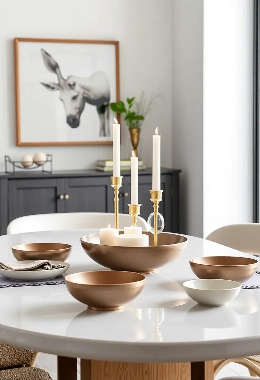 Opt for​ chic place settings that ​may include mismatched dinnerware for a personal and charming feel