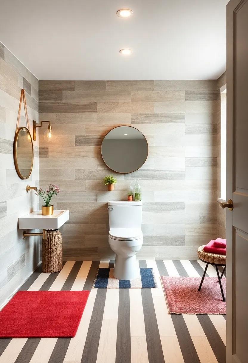 Layer contrasting stripes⁤ on the floor with area​ rugs to bring warmth ‌and comfort while adding an eye-catching⁤ design element